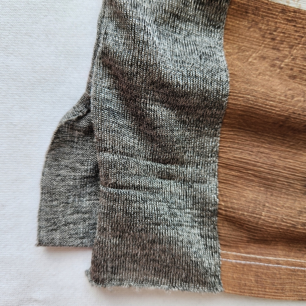Zara Patchwork Print Top Semi Sheer Lightweight Hippie Festival Prairie Comfy - Picture 7 of 13